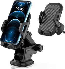 img 4 attached to 📱 Samsung Galaxy A51 A71 A52 A32 5G S10 S10E S10+ S9 S8 Plus A02S Car Phone Mount Holder with Note 20 Ultra 10 9,A72 A70 A80,J7 J3 A6,LG K40 K30,T-Mobile Revvl 5G/4 4+ - Dashboard, Windshield & Air Vent Clip