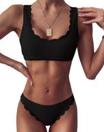 👙 pieces classic scallop bathing swimsuits | women's swimwear - swimsuits & cover-ups logo