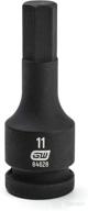 🔧 gearwrench 11mm hex bit impact socket, 1/2-inch drive - 84628 логотип