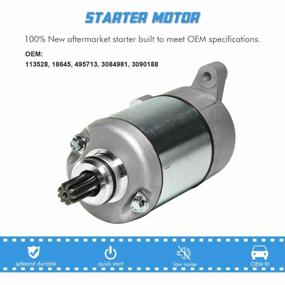 img 3 attached to 🔧 High-Quality Replacement Starter Motor & Drive Combo Kit for Sportsman Ranger ATVs (1995-2014)