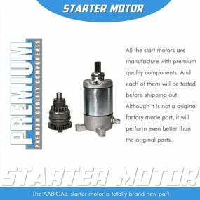 img 2 attached to 🔧 High-Quality Replacement Starter Motor & Drive Combo Kit for Sportsman Ranger ATVs (1995-2014)