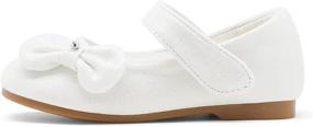 img 3 attached to DREAM PAIRS Angel 5 Uniform Ballerina Girls' Shoes: Chic Flats for Comfort and Style