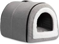 🐱 hollypet crystal velvet self-warming foldable cave house - comfy pet sleeping bed for cats and small dogs logo