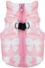 img 4 attached to 🎀 Winter Pink Dog Jacket Coat - Small Dog Puppy Vest for Girls