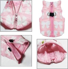 img 1 attached to 🎀 Winter Pink Dog Jacket Coat - Small Dog Puppy Vest for Girls