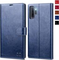 protect your galaxy note 10 plus 5g in style with ocase wallet case - magnetic closure, card holder and kickstand included! logo