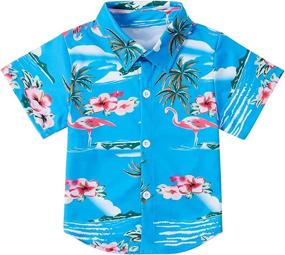 img 4 attached to Hawaiian Vacation Girls' Christmas 🌺 Clothing: Enlifety Tops, Tees & Blouses