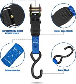 img 2 attached to Zeuli Tie Down Strap 8 Pack Exterior Accessories
