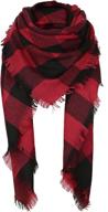 womens scarves blanket checked burgundy women's accessories - scarves & wraps logo