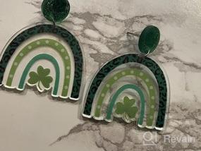 img 7 attached to Women'S Acrylic Stud Earrings For Holiday, Christmas, Valentine'S Day And St. Patrick'S Day - 4-6 Pairs