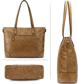 img 2 attached to S ZONE Genuine Leather Shoulder Handbag Women's Handbags & Wallets ~ Totes