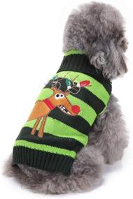 img 3 attached to NACOCO Sweater Reindeer Christmas Sweaters Dogs