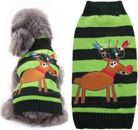 img 4 attached to NACOCO Sweater Reindeer Christmas Sweaters Dogs