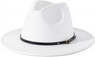 stylish fedora hat for women with belt buckle detail by lisianthus logo