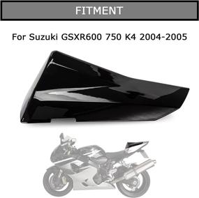 img 3 attached to PSLER Black Rear Seat Cover for Suzuki GSXR600 🏍️ GSXR750 K4 2004-2005 - Cowl Fairing Cover for Rear Seat Protection