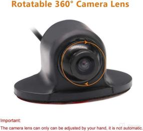 img 3 attached to 🚗 RAAYOO L001 Universal HD Color CMOS Wired Car Automotive Rear View Backup Camera with Reverse Camera, Front & Side View Cameras, Rotatable Lens, Mirror/Non-Mirror Image, Removable Guildline, 12V