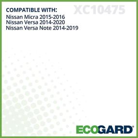 img 2 attached to 🔍 ECOGARD XC10475 Premium Cabin Air Filter for Nissan Versa/Micra 2014-2019/Note 2014-2019 (2015-2016)