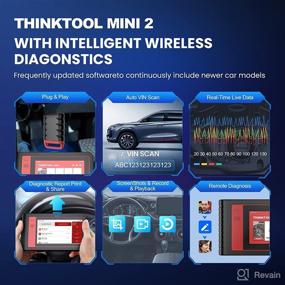 img 1 attached to Upgraded Thinktool Mini 2 All System Diagnostic Tool with 28 Services, ECU 🔧 Coding, Active Test, Free Lifetime Update - CANFD Compatible OBD2 Scanner Bi-Directional Scan Tool