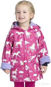img 4 attached to 🌂 Printed Raincoats for Hatley Girls