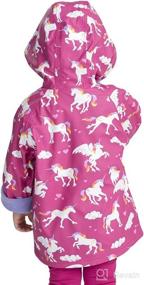 img 3 attached to 🌂 Printed Raincoats for Hatley Girls