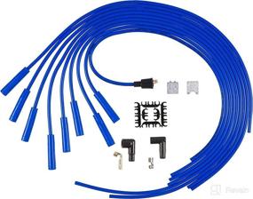 img 1 attached to High Performance ACCEL 5040B 8mm Super Stock Spiral Universal Wire Set - Blue