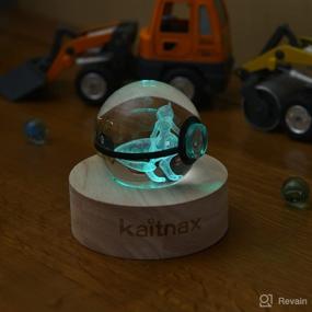 img 3 attached to 🔮 Kaitnax 3D Crystal Ball Night Light - Color Changing Table Lamp for Game Fans and Children: Perfect USB Powered Kids Toy, Bedroom Décor and Ideal Birthday or Christmas Gift!