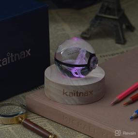 img 2 attached to 🔮 Kaitnax 3D Crystal Ball Night Light - Color Changing Table Lamp for Game Fans and Children: Perfect USB Powered Kids Toy, Bedroom Décor and Ideal Birthday or Christmas Gift!