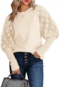 img 4 attached to Stay Cozy In Style With Kikula Women'S Pom Pom Crewneck Sweaters