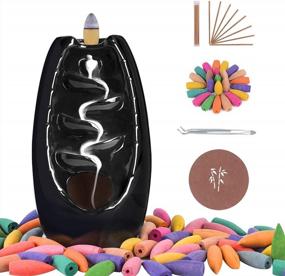 img 4 attached to Discover Serenity With SOYO Backflow Incense Burner & Aromatherapy Set – Perfect For Home, Office & Yoga