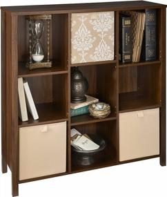 img 2 attached to ClosetMaid 9-Cube Organizer In Dark Chestnut: Premium Quality And Adjustable Functionality