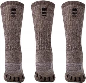 img 3 attached to Stay Warm And Comfortable On Your Next Hike With MERIWOOL Merino Wool Socks - 3 Pairs Of Midweight Cushioned Thermal Socks For Men And Women