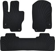 🚗 san auto custom fit rubber car floor mats for mercedes-benz gle 350 450 580 5-seat 2020-2022 - full black auto floor liners set - all weather protection - heavy duty & odorless logo