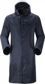 img 3 attached to Waterproof Rain Jacket For Men With Long Sleeve - Cheerful Rain Coat Rainwear