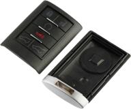 🔑 smart remote shell case & pad: key fob keyless entry for cadillac escalade 2007-2014 логотип