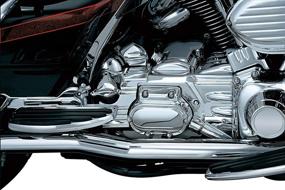 img 2 attached to Kuryakyn 8274 Chrome Rear Cylinder Base Cover Accent for 2002-06 Harley-Davidson Motorcycles