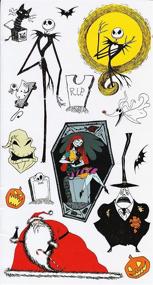 img 1 attached to 🎃 Silver Buffalo Nightmare Before Christmas Jack Face Smiling Water Bottle - 32oz, Twist Spout, Stickers for Personalization