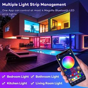 img 3 attached to Megulla TV Backlight LED Strip With Remote, Bluetooth APP Controlled 10Ft/3M USB RGB Light Strip, Sync With Music, 16 Million Colors For Home, Kitchen, TV, Party, Bedroom, PC Monitor, Gaming Room