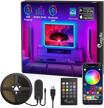 megulla tv backlight led strip with remote, bluetooth app controlled 10ft/3m usb rgb light strip, sync with music, 16 million colors for home, kitchen, tv, party, bedroom, pc monitor, gaming room logo