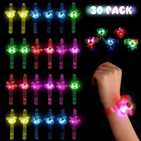 img 4 attached to Glowing Fun For Kids: Satkago'S 30-Piece Neon Party Favor Set - Perfect For Encanto Cocomelon Birthday Parties And Christmas!
