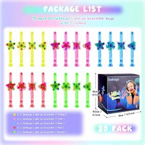img 2 attached to Glowing Fun For Kids: Satkago'S 30-Piece Neon Party Favor Set - Perfect For Encanto Cocomelon Birthday Parties And Christmas!