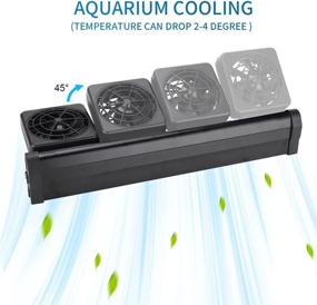 img 1 attached to 🐠 Enhance Aquarium Environment with NA Aquarium Chillers: 4 Fans for Adjustable Fish Tank Cooling and Optimal Water Temperature Control