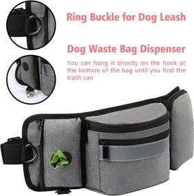 img 2 attached to 🐾 Pellapet Dog Training Treat Pouch: Convenient Waist & Shoulder Strap, Walking Fanny Pack with Waste Bag Dispenser - No Water Cup