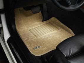 img 3 attached to 🏔️ Custom Fit Tan Classic Carpet 3D MAXpider Front Row Floor Mat for Toyota Highlander Models