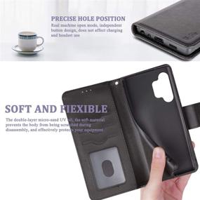 img 3 attached to 📱 Premium WuGlrz Case for Samsung Galaxy A32&amp;M32 5G (Excludes A32&amp;M32 4G) with 2 Tempered Glass Protectors - Stylish PU Leather Wallet with Card Holder, Lanyard, and Magnetic Flip