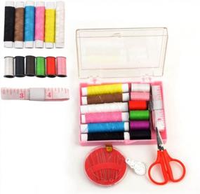 img 2 attached to EZthings® Professional Needles Sewing Supplies Variety Sets And Kits For Arts And Crafts (Compact Sewing Kit)