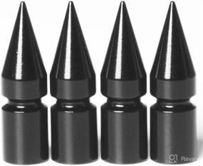 img 4 attached to 💥 Circuit Performance VC6 Series Black Aluminum Spike Valve Stem Caps - 4 pcs Set