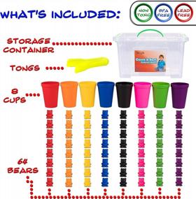 img 2 attached to Montessori Learning Toy: Colorful Counting Bears With Cups For Toddlers - Develop Sorting, Counting, And Color Recognition Skills!
