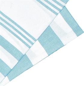 img 3 attached to 100% Cotton Turkish Peshtemal Fouta Towels - Glamburg 2 Pack 36X71 Aqua Beach Towel For Travel, Camping, Bath Sauna, Gym Pool Blanket - Soft Durable Absorbent