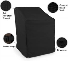 img 3 attached to Protect Your Outdoor Sectional With Covermates Heavy-Duty Armless Chair Cover - Weather Resistant And Drawcord Hem Included!