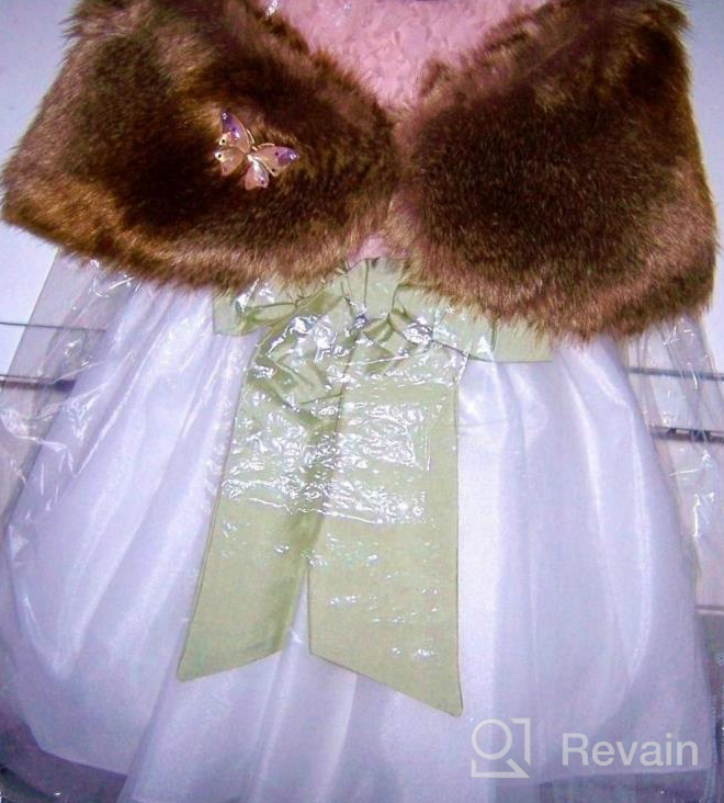 img 1 attached to 👰 Faux Fur Flower Girl Wedding Wrap review by Steven Wood